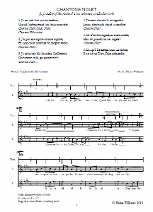 Chantons Nolet score