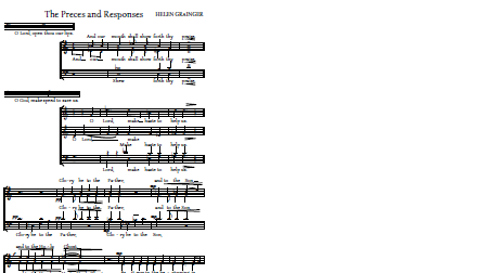 link to Score of Helen Grainger Preces and Responses
