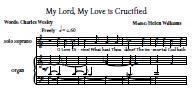 My Lord, My Love, link to score